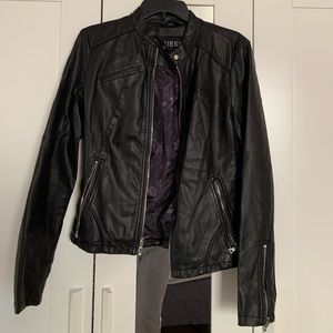 Leather type jacket